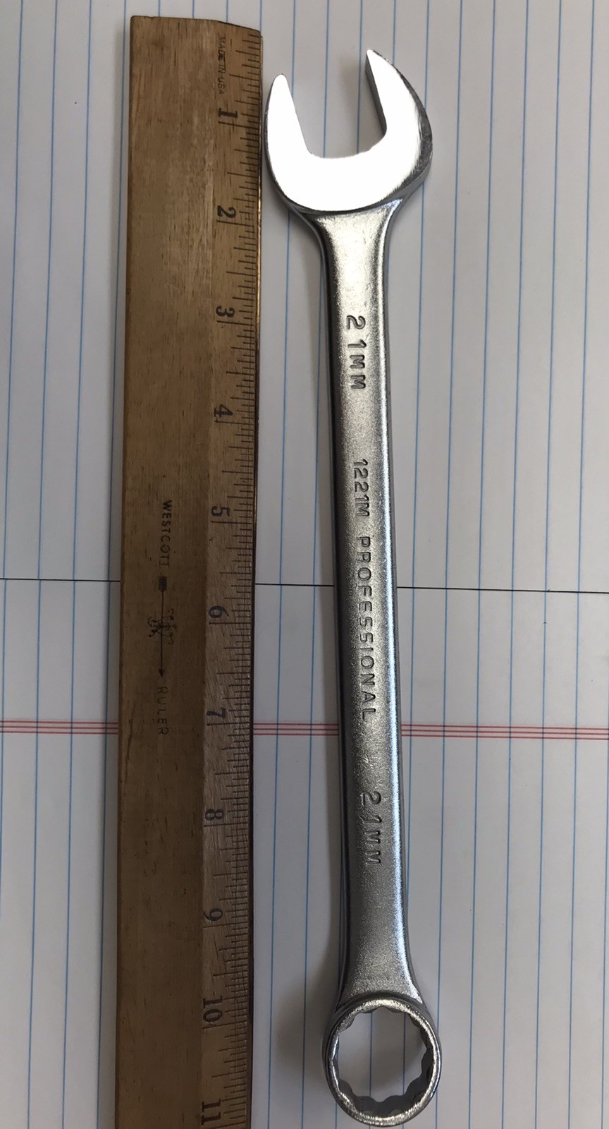 1 pc. PROTO 1221M 21 MM PROFESSIONAL COMBINATION WRENCH. USA (loc stk)