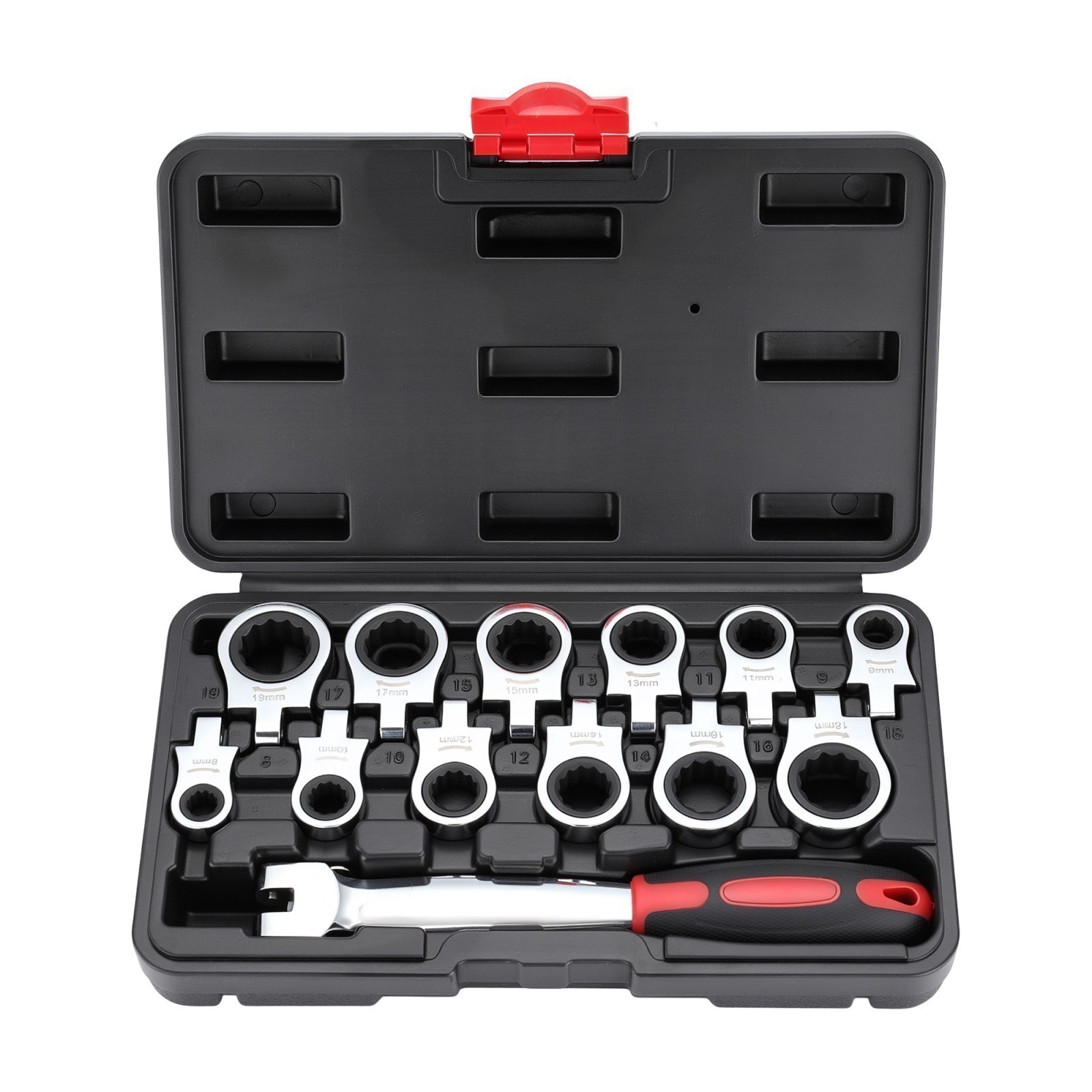 12 in 1 Universal Socket Wrench Multifunction 180° Rotating Head Spanner Tool US