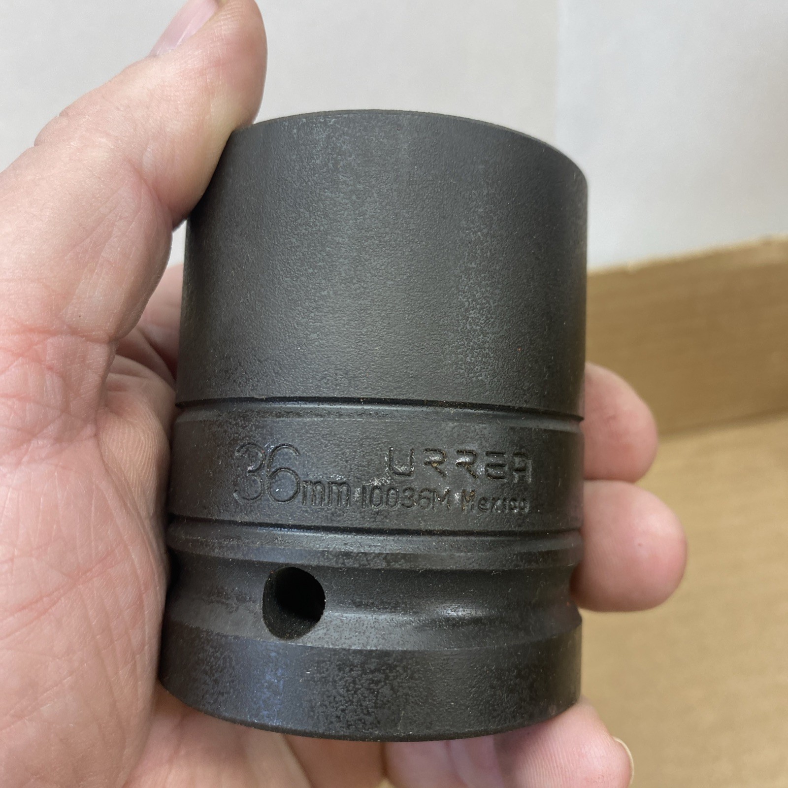 Impact 36mm Socket Made By Urrer. One Inch Drive. Six Point.