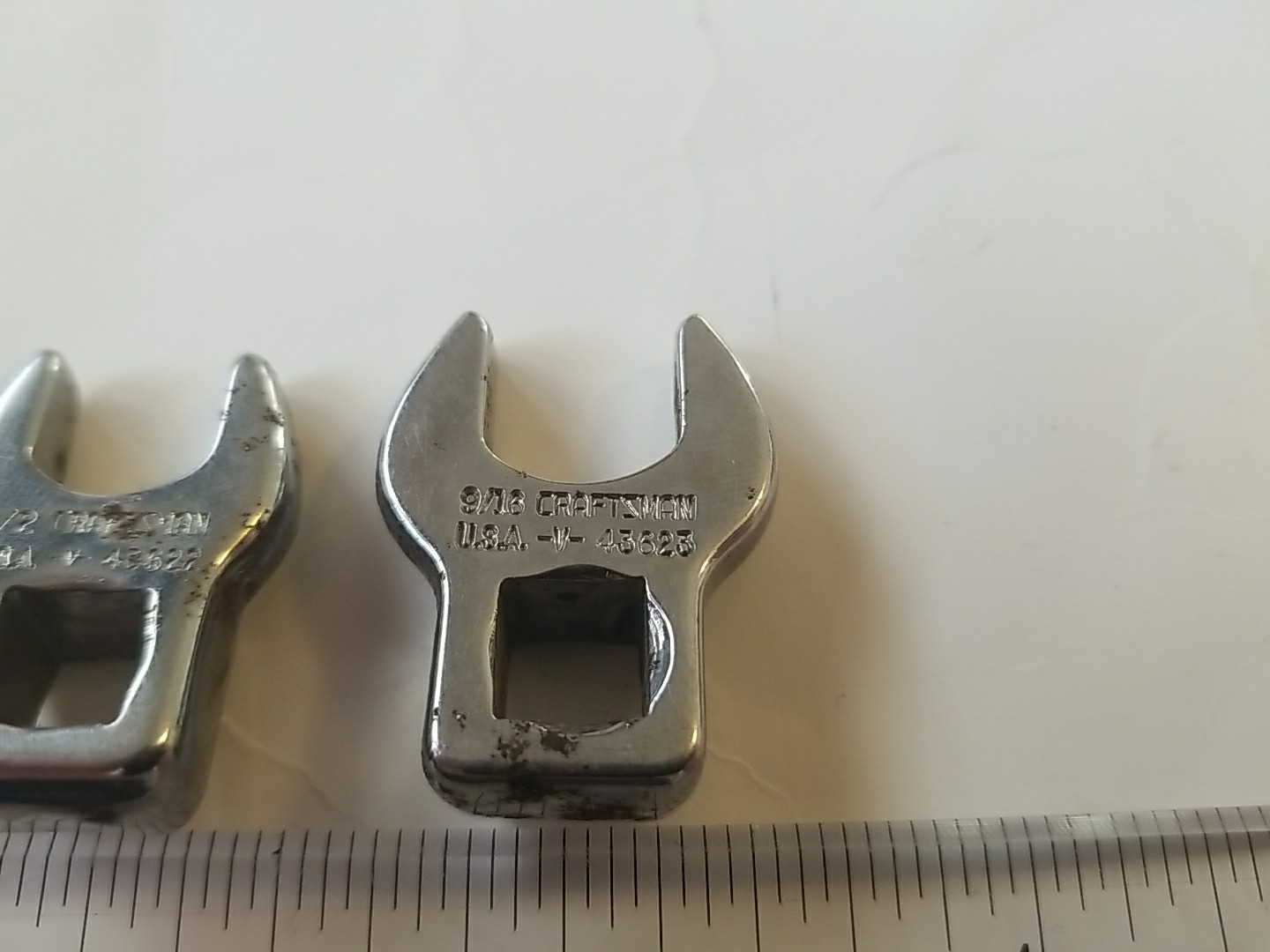 Craftsman Crows Foot 3/8″-Dr. Socket Wrench Set SAE 7/16″ 1/2″ 9/16″ USA -V- 436