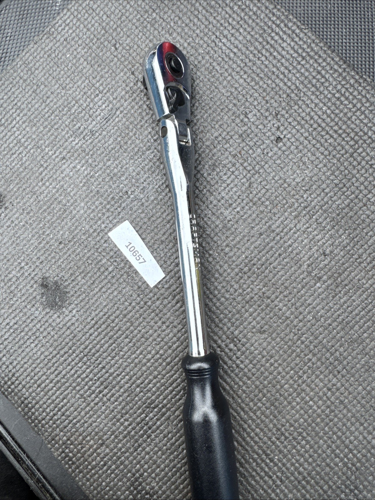 Sears Craftsman 12″ Flex Head Ratchet 3/8″ Drive Black 44836 VT USA Nos