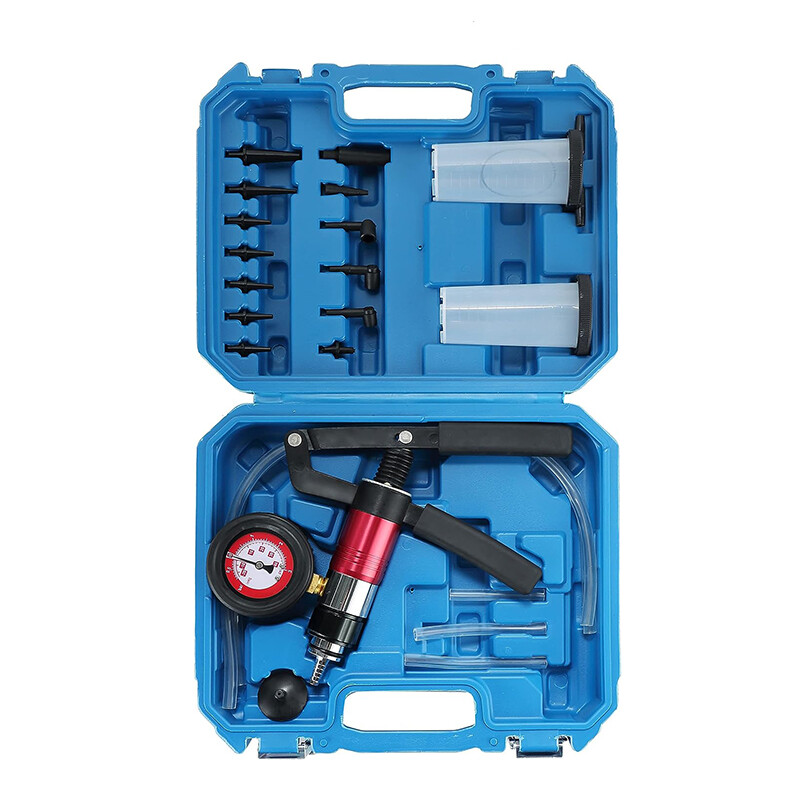 21PCS Hand Held Vacuum and Pressure Pump Brake Clutch Fluid Bleeder Tool Kit
