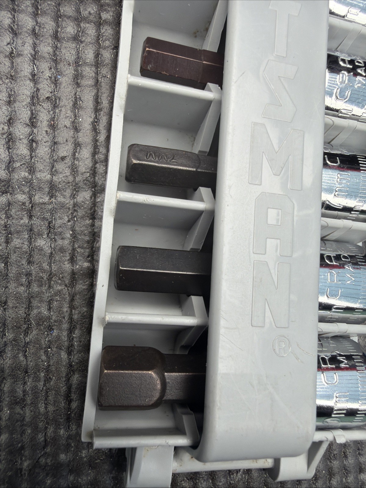 Sears Craftsman USA 6pc Socket Set 3/8 Drive Metric 34448 Hex Bit Nos