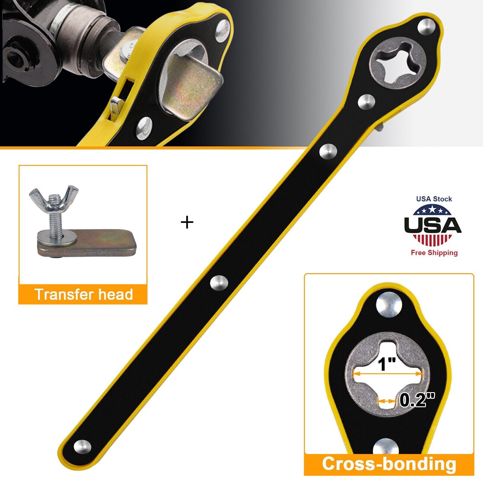 Car Scrissor Jack Ratchet Wrench Garage Tire Wheel Lug Repair Tool Labor-Saving