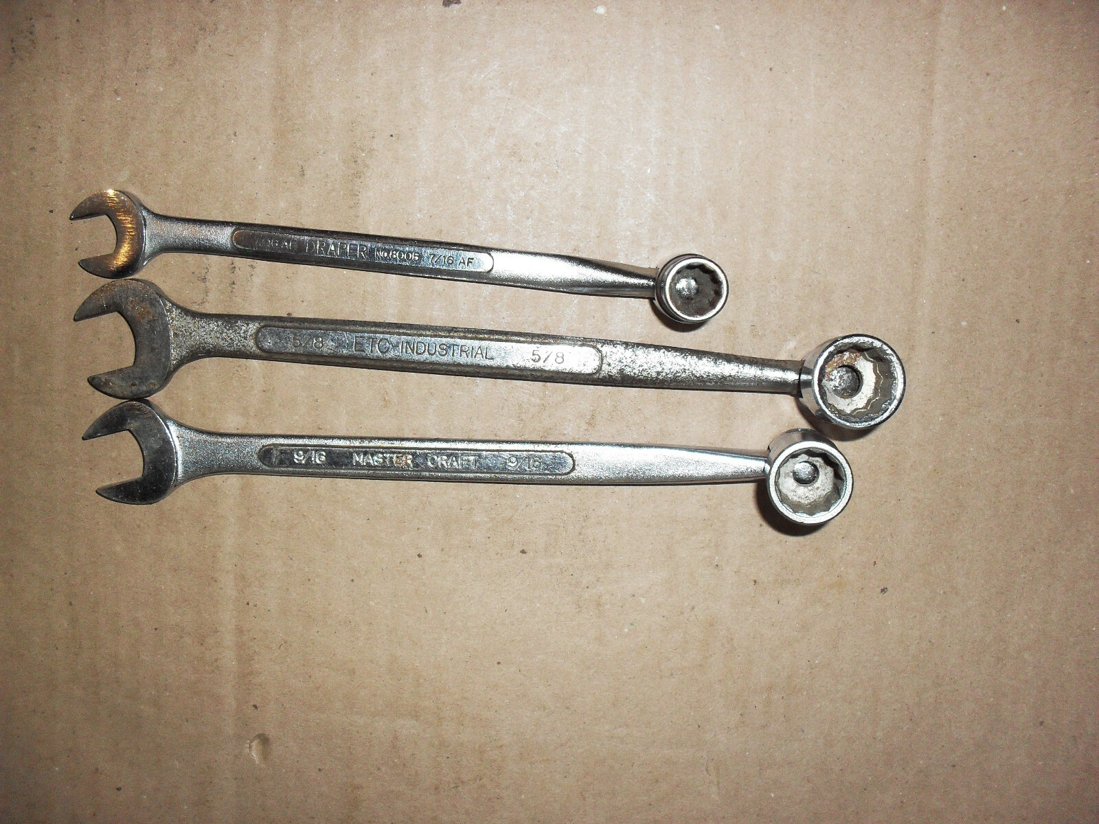 MASTER CRAFT-9/16, DRAPER No.8005-7/16AF, ETC INDUSTRIAL-5/8 FLEX JOINT SPANNER
