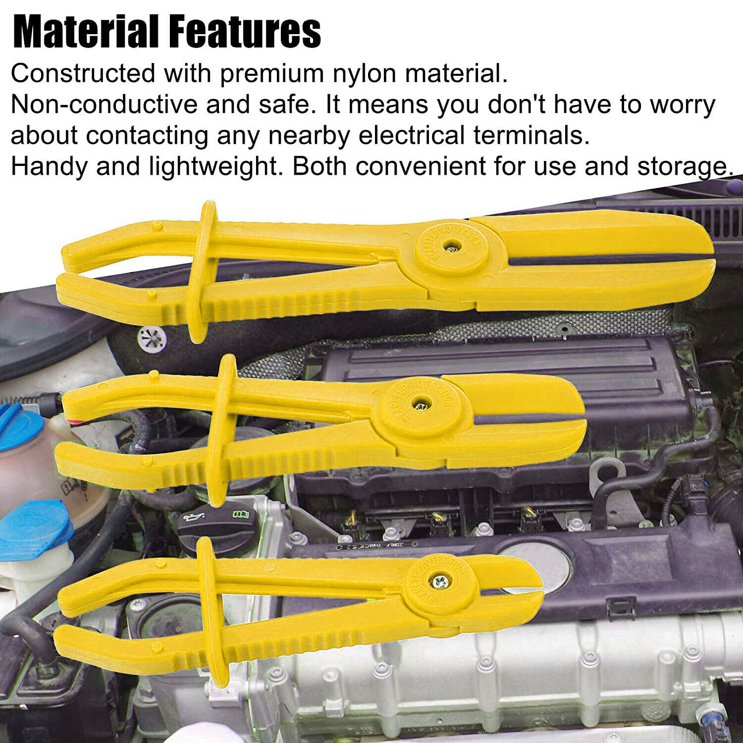 Hose Clamp Set Pipe Pliers Clamping Radiator Plastic Flexible Brake Fuel Tool