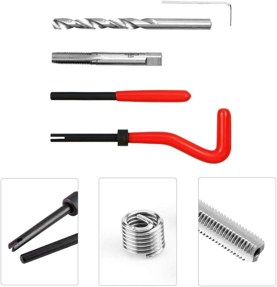 Complete 25pcs Thread Repair Kit for M8 x 1.0mm – Perfect for Automotive Repairs
