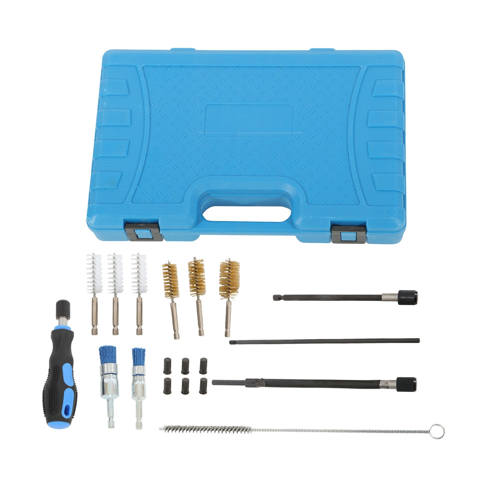 19pc Diesel Injector Seat Port Cleaner Auto Engine Maintenance Cleaning Brushes