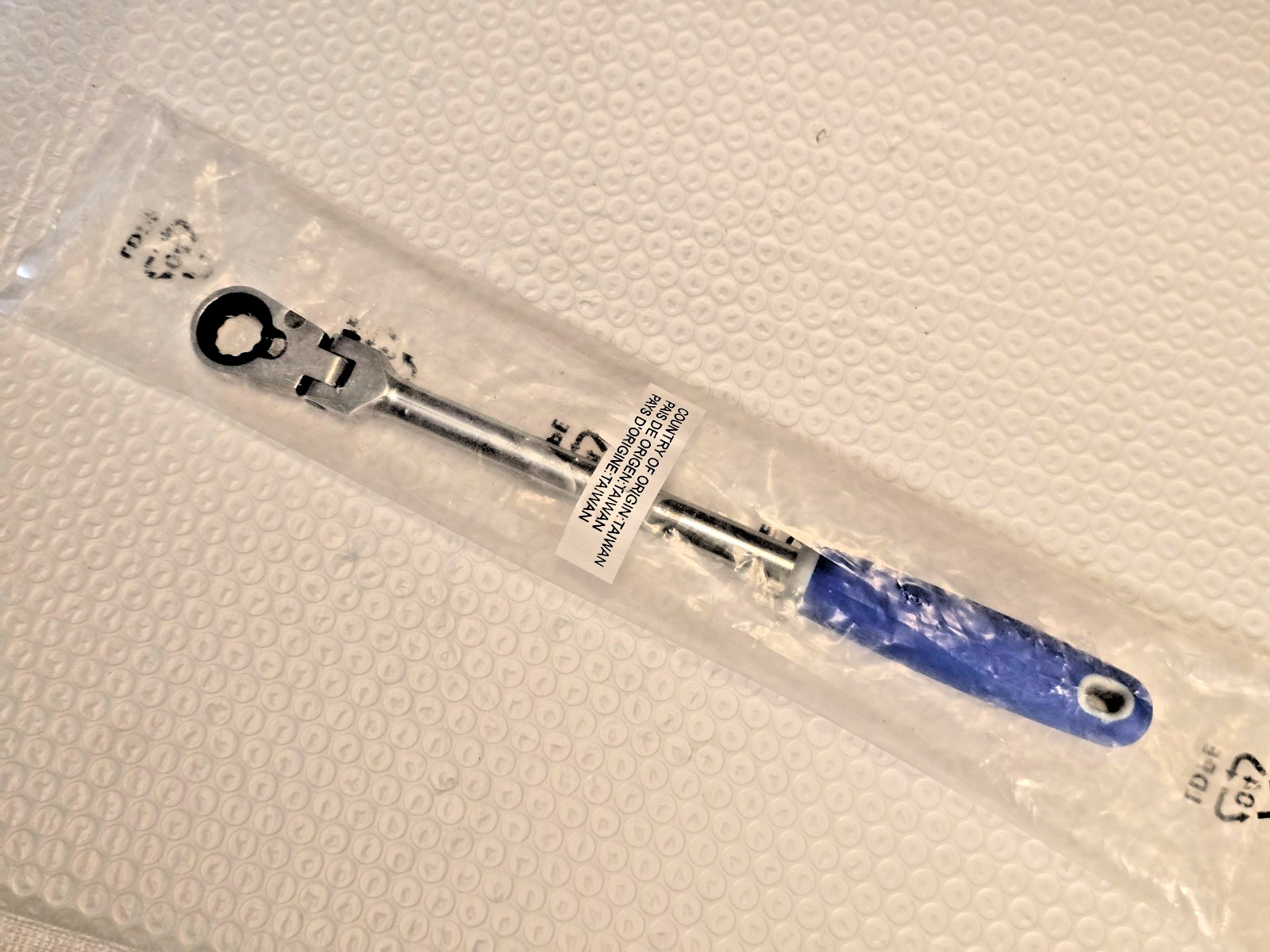 Blue Point by Snap-On, 8mm Locking Flex Head Comfort Grip Ratcheting Wrench NEW