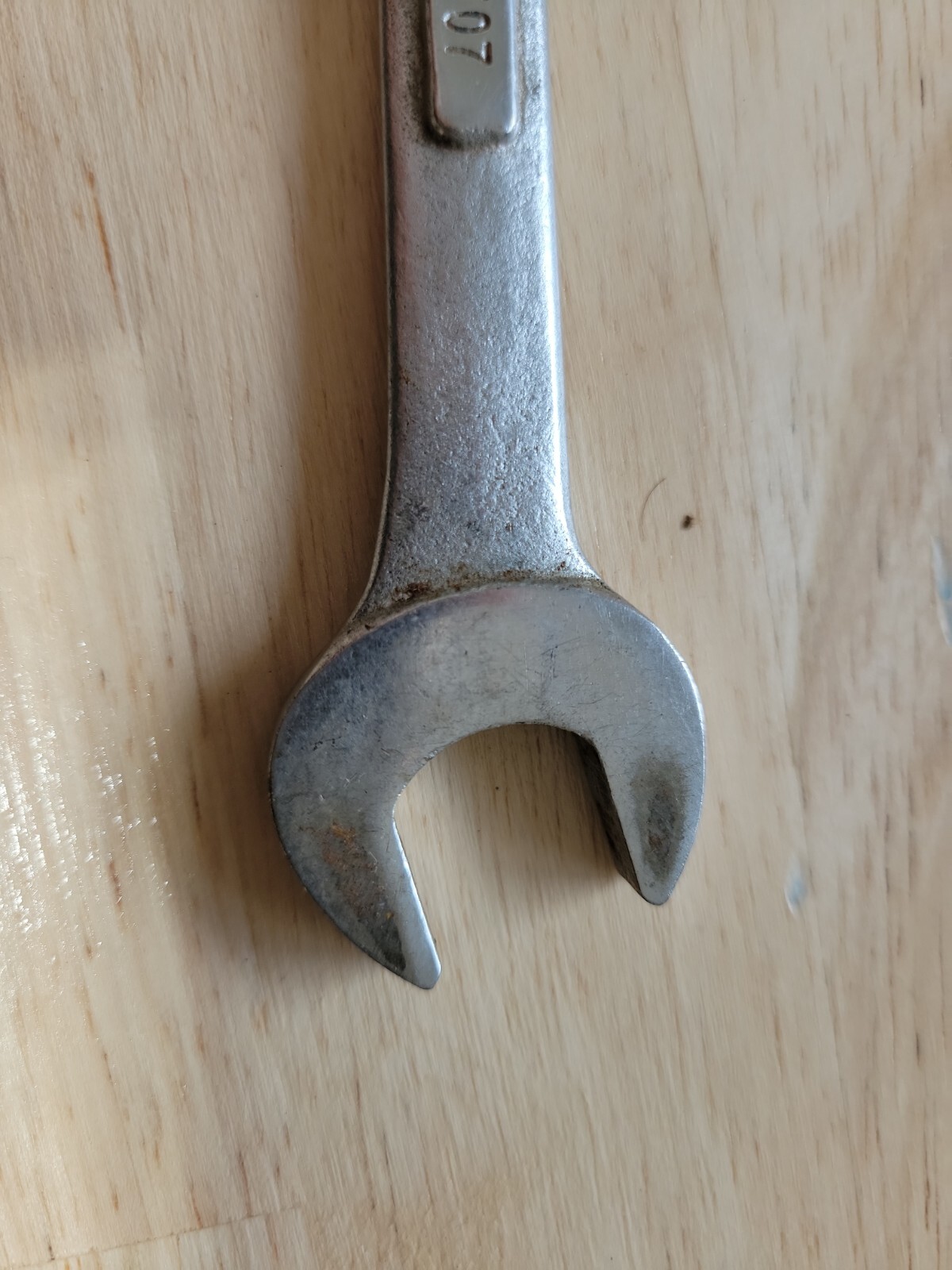 NICE VNTG CRAFTSMAN V 44507 USA MADE 13MM X 15MM OPEN END WRENCH GREAT CONDITION