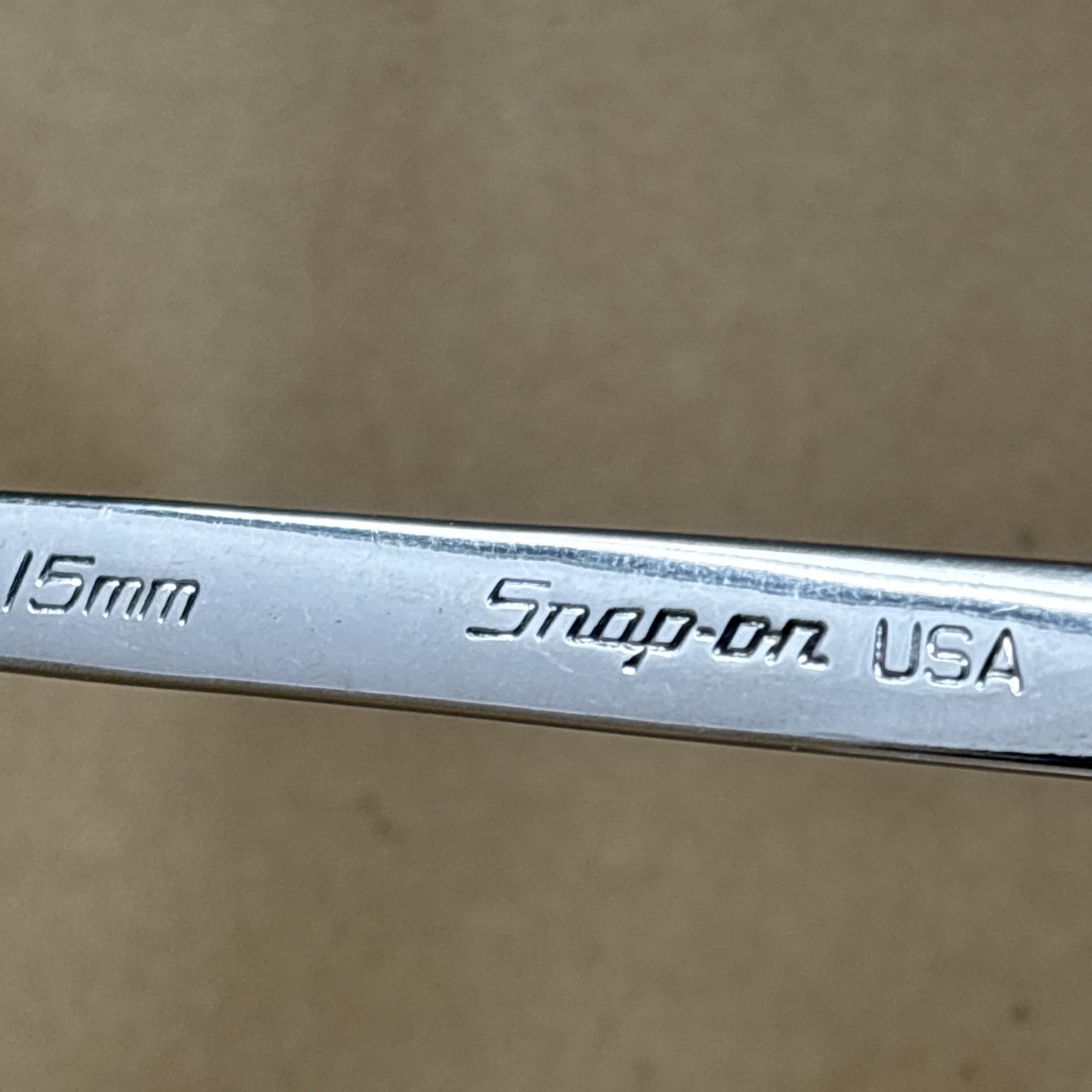 Snap On Tools 15mm Flank Drive Plus 12 Pt Combination Wrench SOEXM15 USA