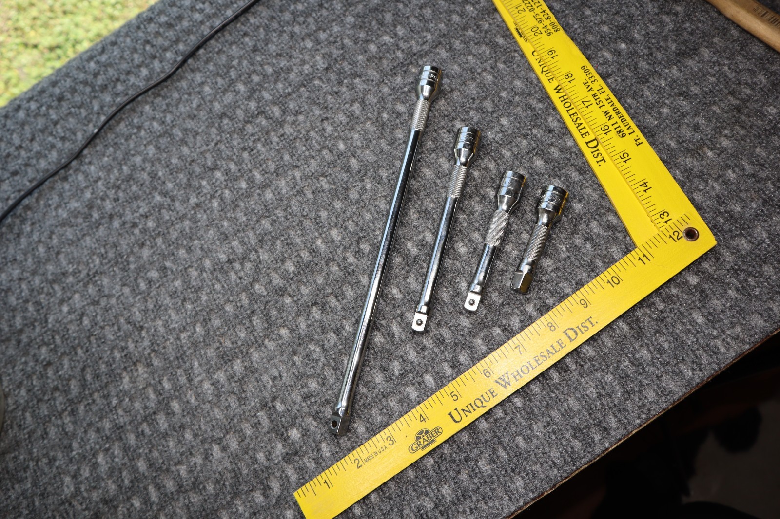Snap On Tools 3/8″ Extension Set (4) FXK 3 / 4 / 6 / 11 Knurled USA Clean