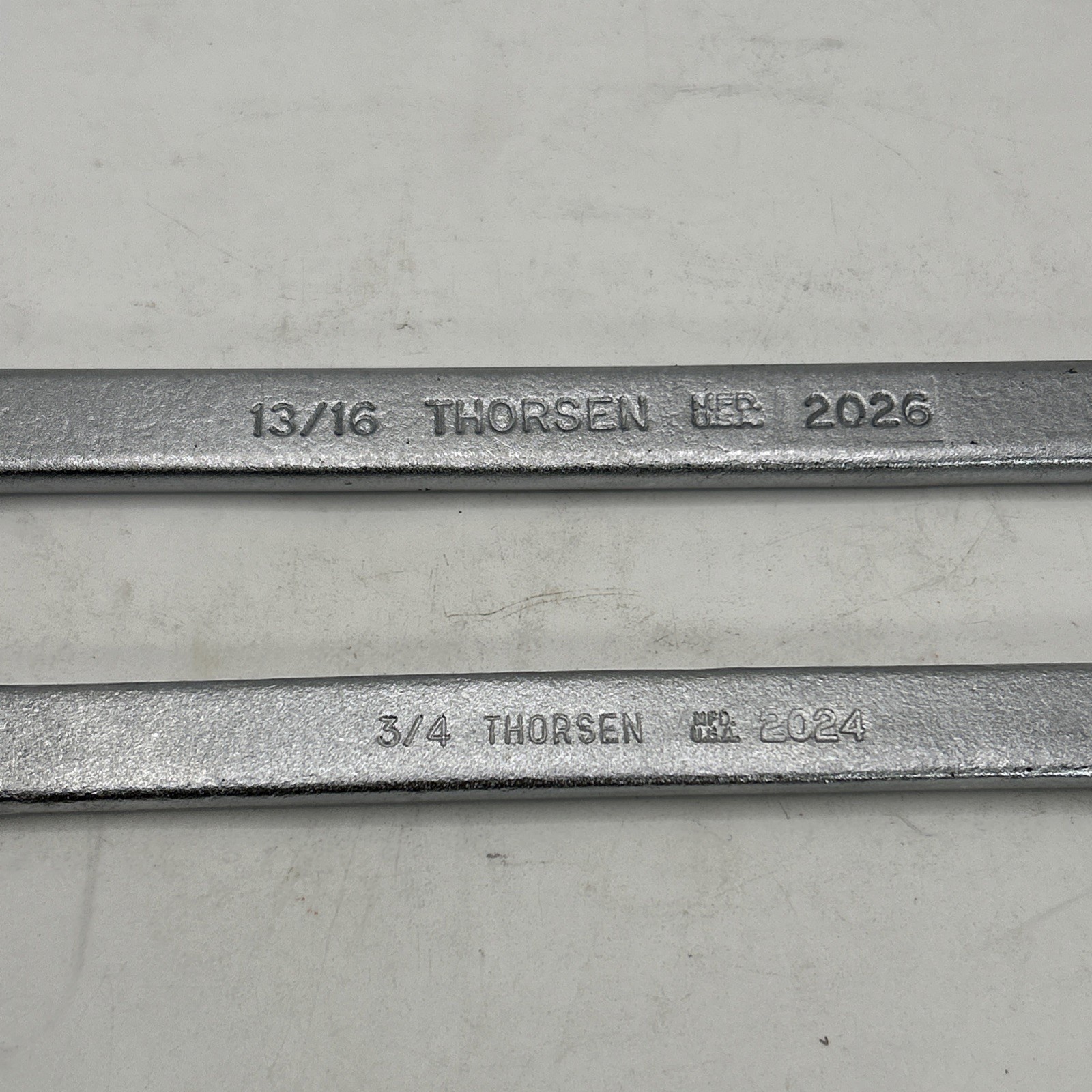 Thorsen USA 2026 2024 13/16” & 3/4” SAE 12 Point Combination Wrench Vintage