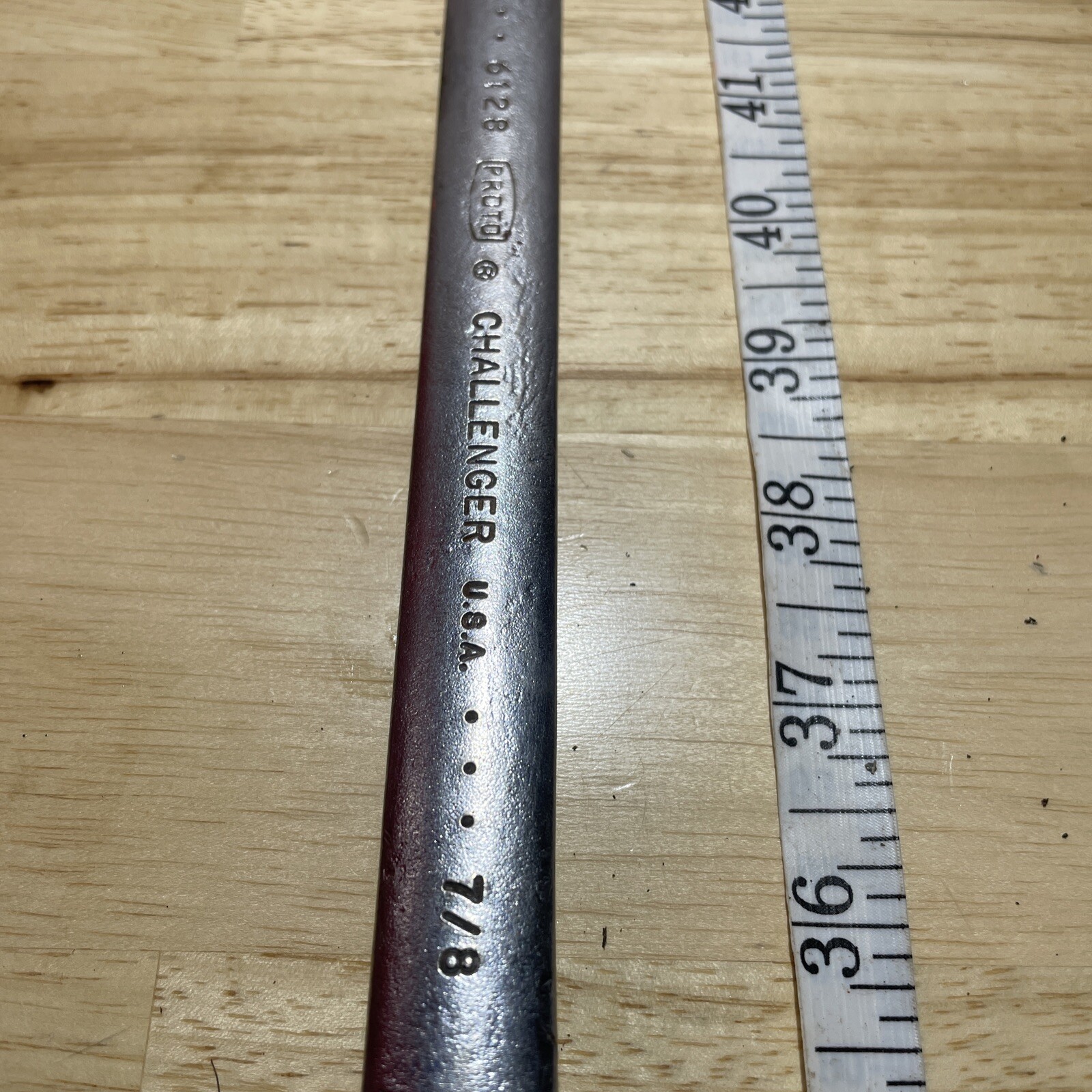 Proto challenger 7/8″ Combination Wrench 12 Point SAE 6128 USA 3 dot