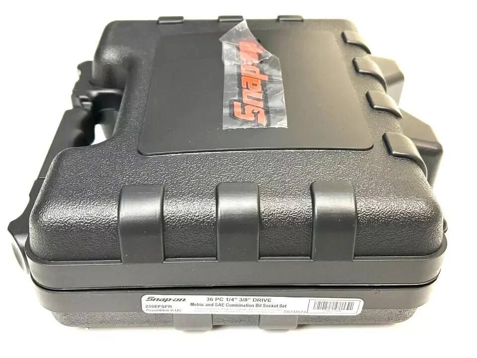 Snap-on 36pc 1/4″ 3/8″ Drive Metric / SAE Allen + Torx Socket Set 236EFSFR NEW