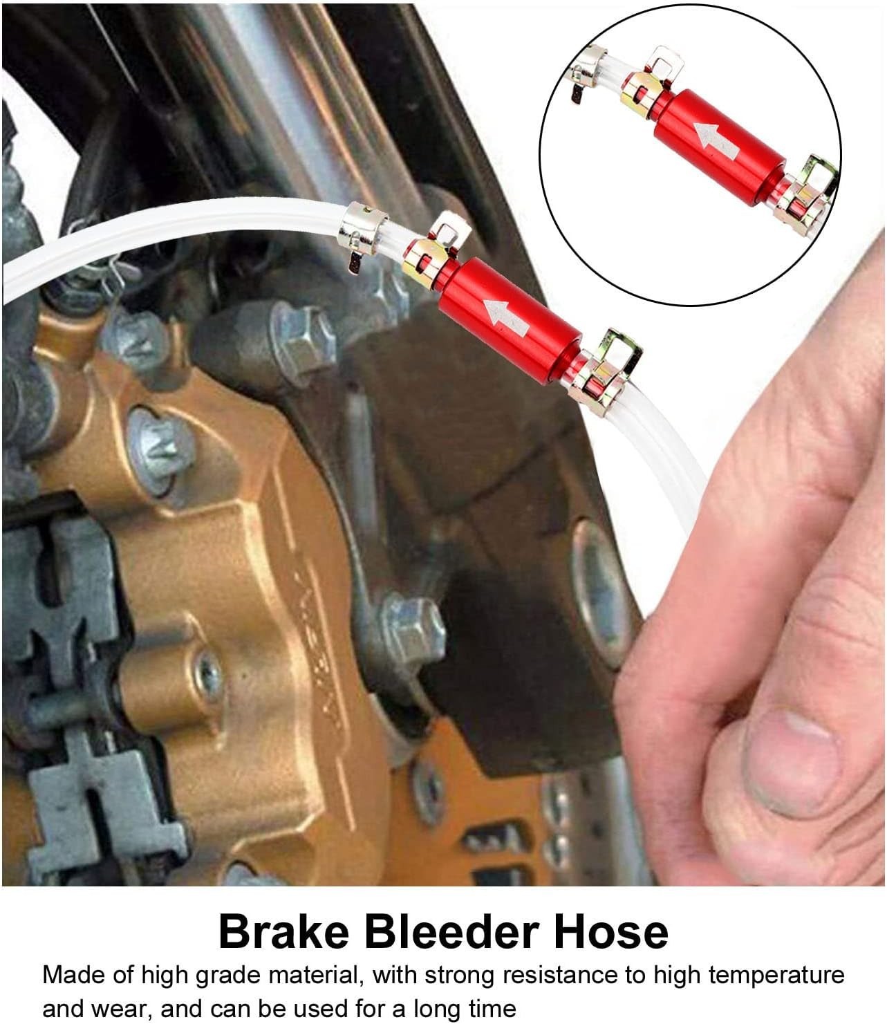 1Pair Brake Bleeder Hose One Way Check Valve Tube Brake Bleeder Hose Set 6MM …