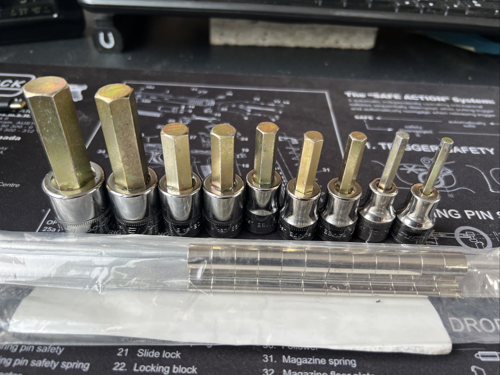 Snap On 211EFAMY 11pc 3/8” Dr Hex Bit Socket Set 4-14 mm 🔥