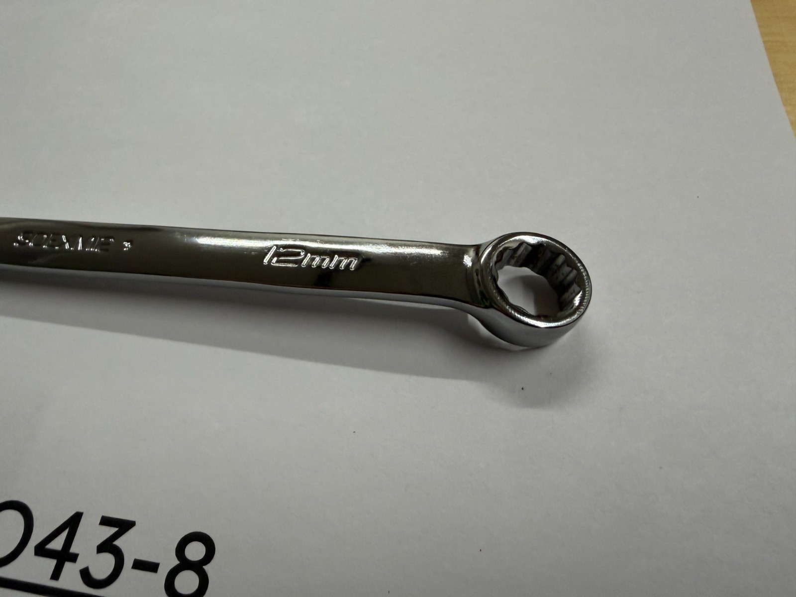 Snap-on Tools USA NEW 12mm Metric Chrome Flank Drive Plus Combo Wrench SOEXM12