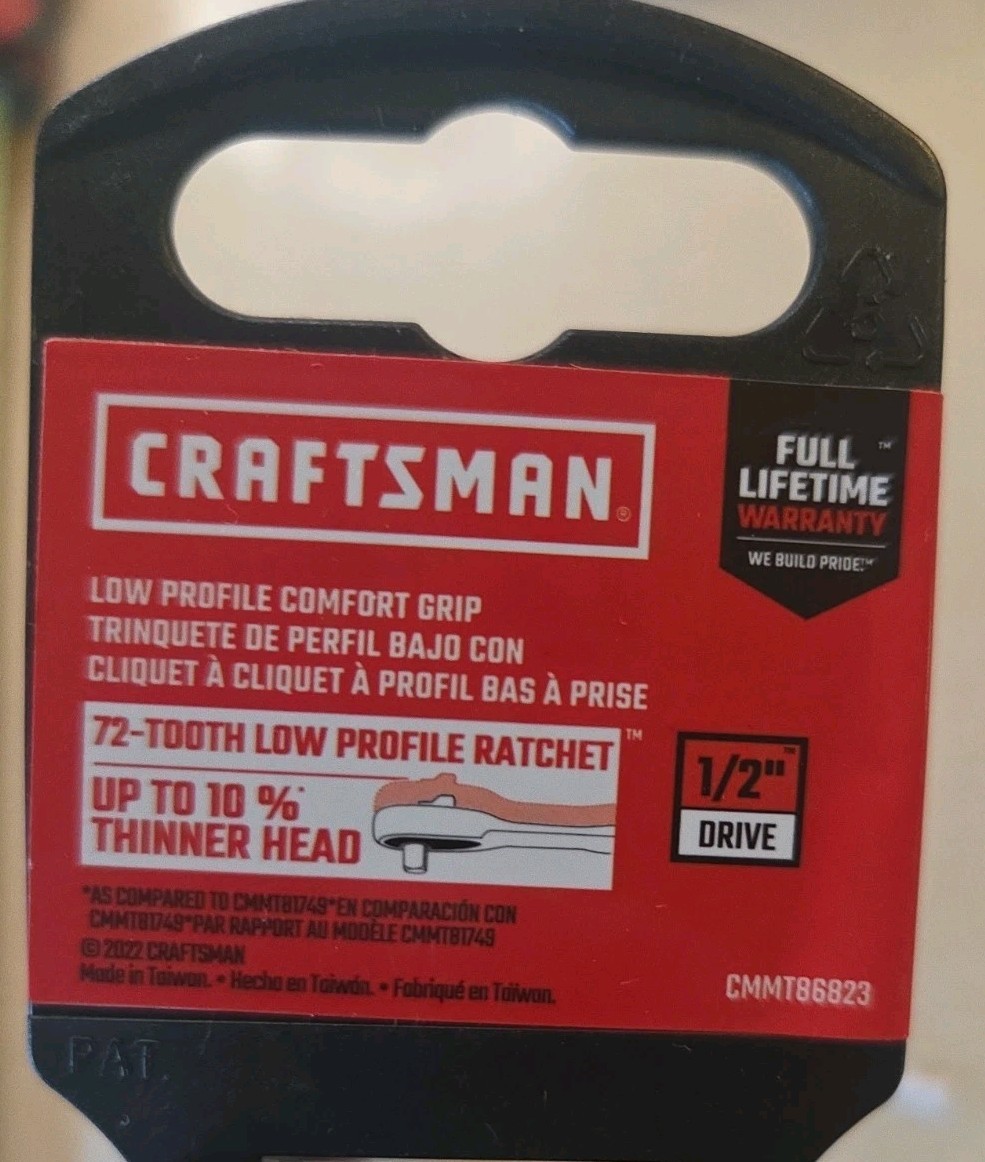 Craftsman Ratchet 3/8 And 1/2 Drive CONFORT GRIP 72-tooth 2TOTAL *NEW*