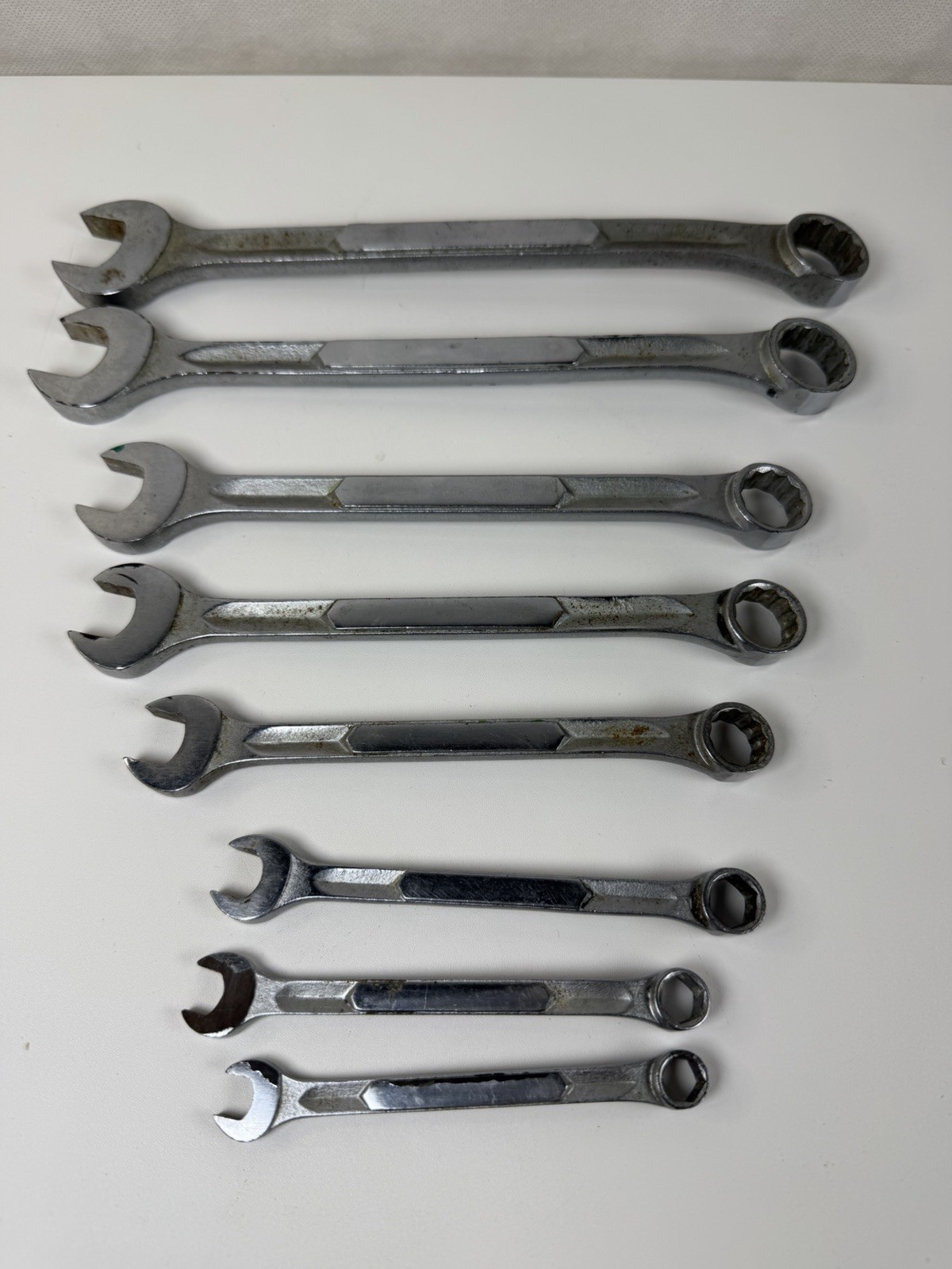 Vintage Dayton USA Metric Combination Wrench Set 12-Point 8pc Hand Tool Lot