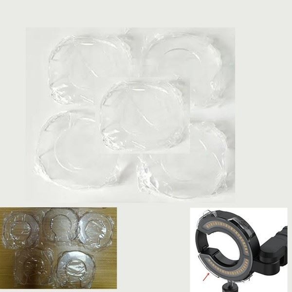 Car Paint Contrast Spotlight Lamp Shade Protective Cover 5PCS Set for Vehicle