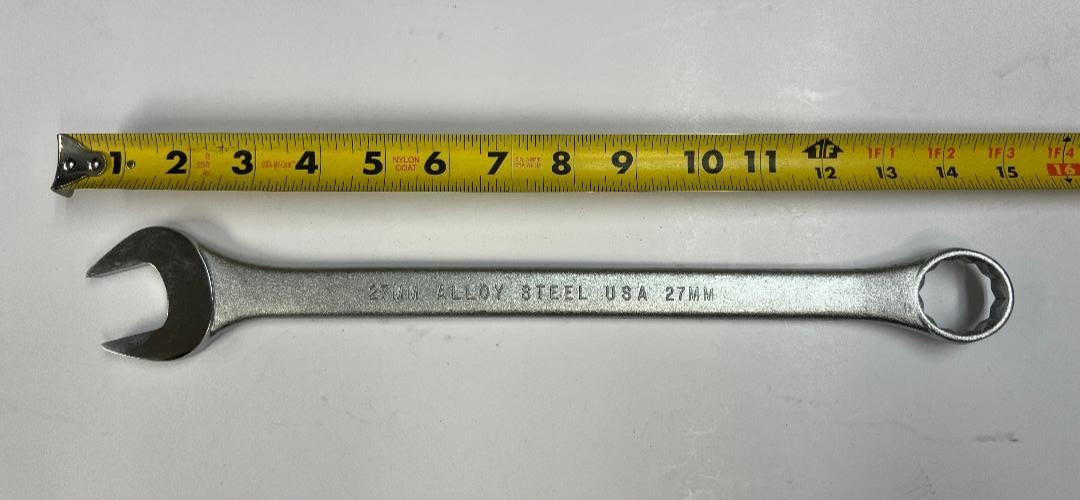 BLACKHAWK BW-1127M 27MM 12PT COMBO WRENCH USA MADE SATIN FINISH