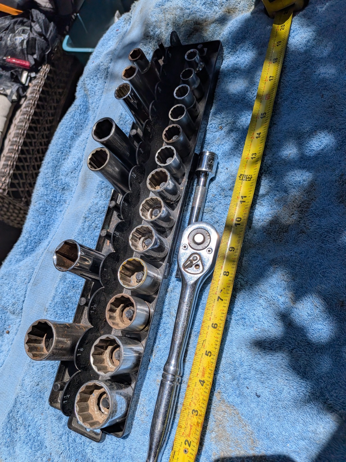1/2 Dr. Shallow & Some Deep Socket Set Ratchet & Extension Thorsen & Others