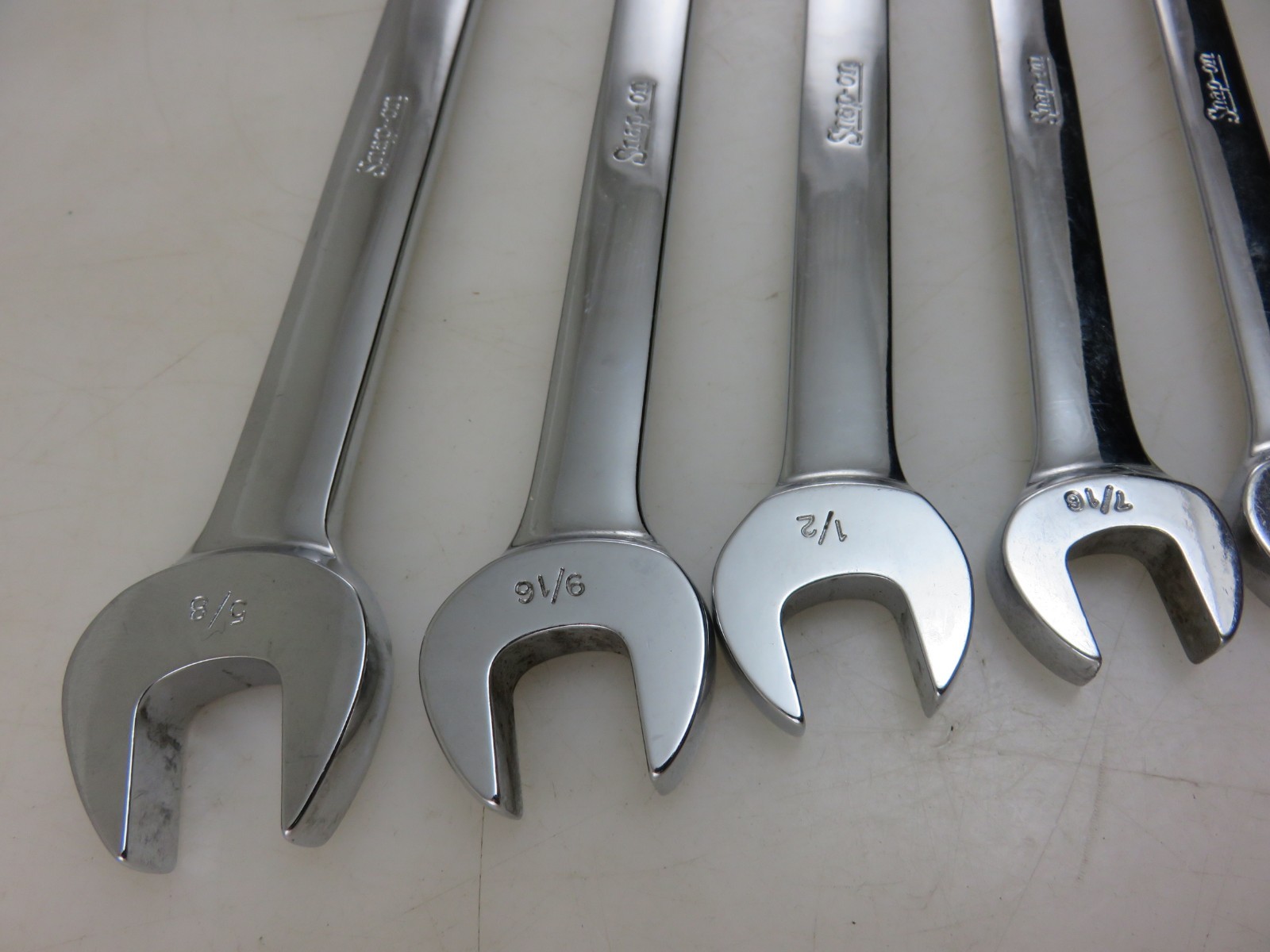 Snap-On RXS Series SAE Flare Nut Open End Wrench 6pc Set 5/16″-5/8″ Vintage