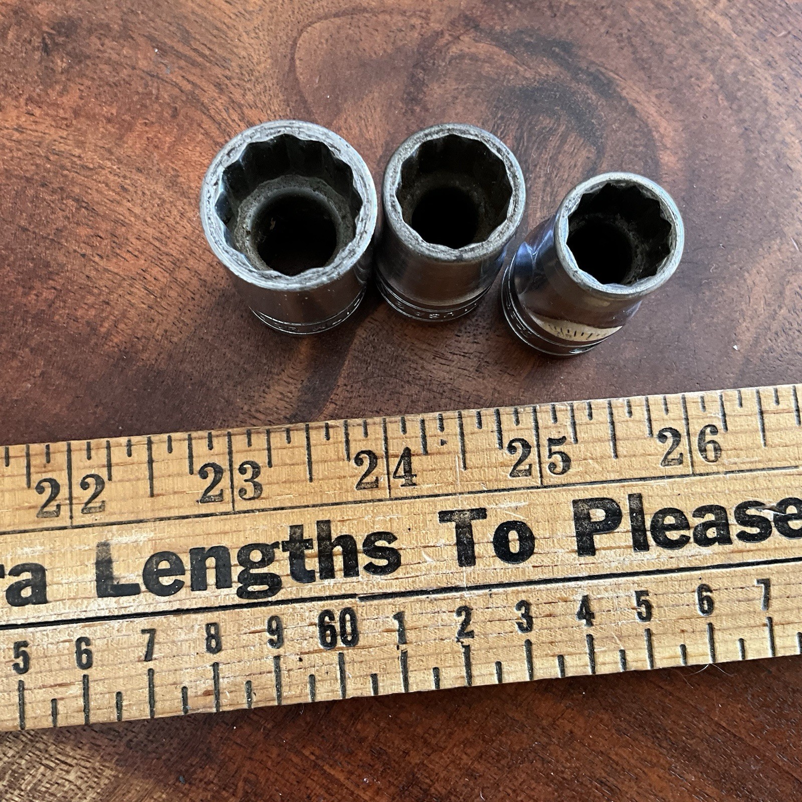 Lot 3 Snap On Sockets 1/2″ Drive USA 17mm 14mm 13mm