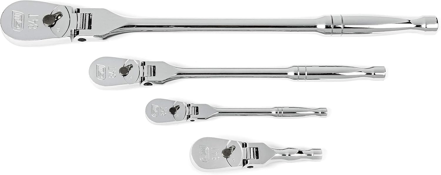 4 Pc. Flex Handle Ratchet Set with Corrosion-Resistant Finish
