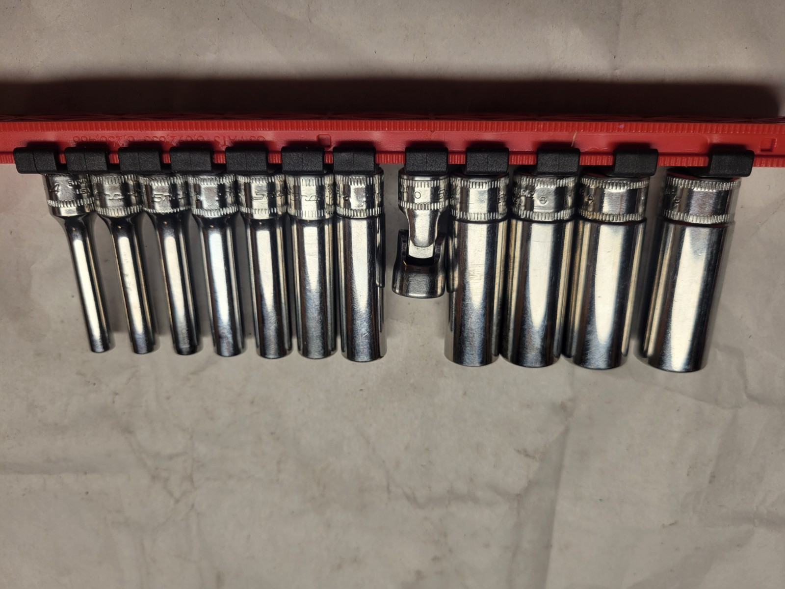SNAP ON STMM SERIES METRIC DEEP 4MM-14MM 13PC 1/4″Dr ASSORTED 6&12PT SOCKET SET