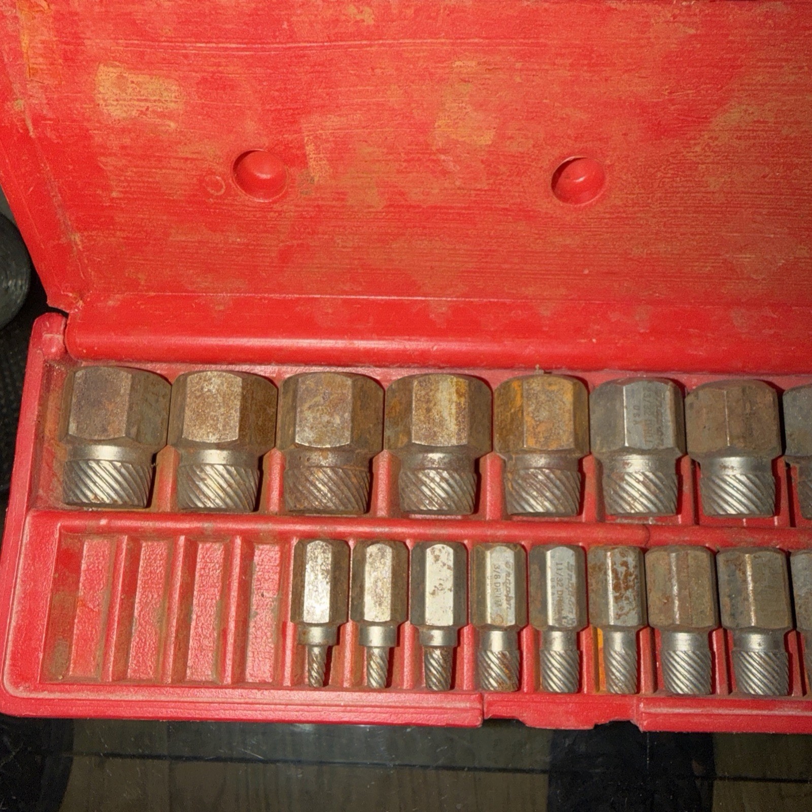 Snap-On REX25A Screw Extractor Set (Incomplete- 4 Missing Pieces)