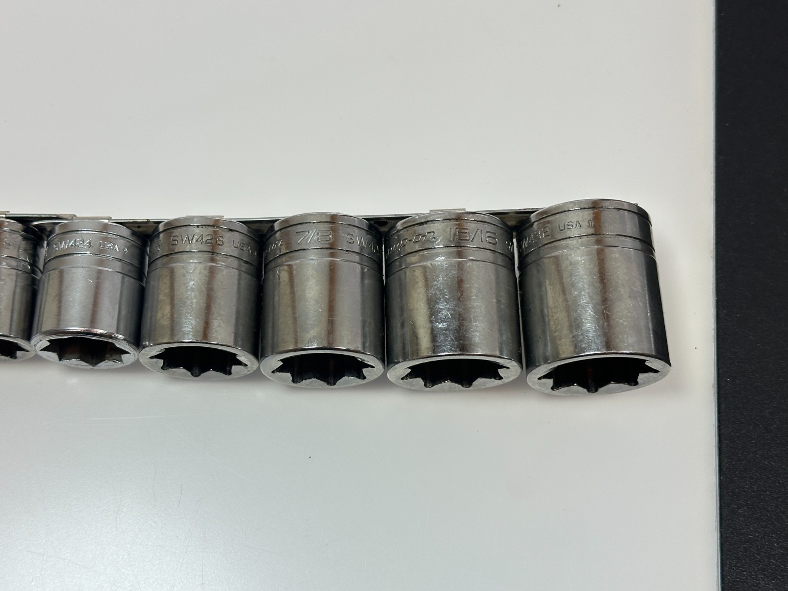 Snap-on Tools USA 11pc 1/2″ Drive 3/8 – 1″ SAE 8 Point Double Square Socket Set
