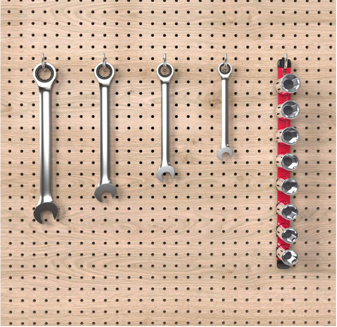 Olsa Tools Socket Organizer (3/4-Inch Drive, Red) – 3/4-Inch Red