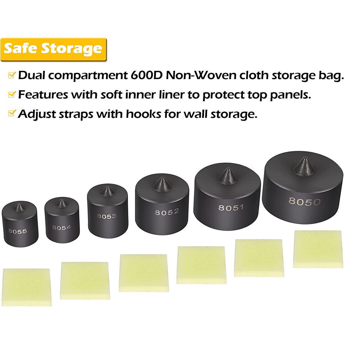 8056 Shaft Protector Set for Grip-O-Matic Puller Push-Puller 6 Pcs OTC 8056 Kit