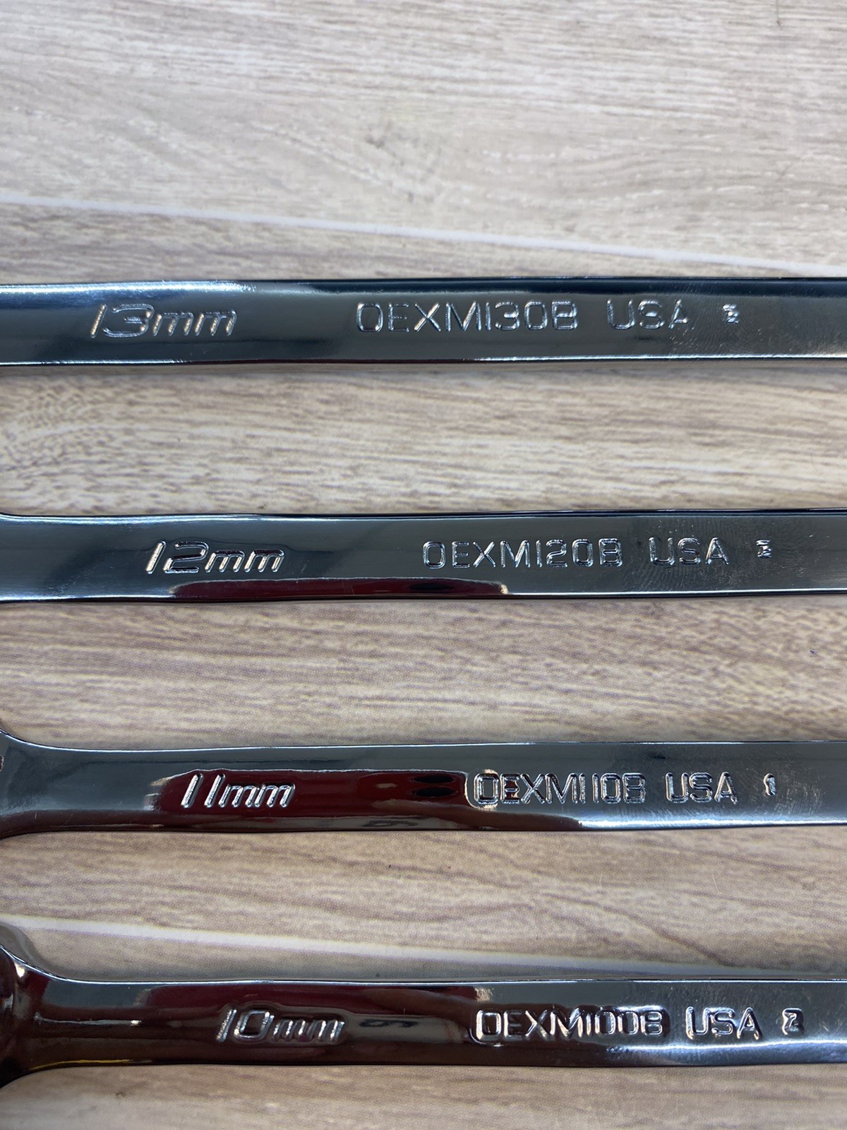 Snap-on Metric combination Wrenches OEXM100B OEXM110B OEXM120B OEXM130B 10-13mm