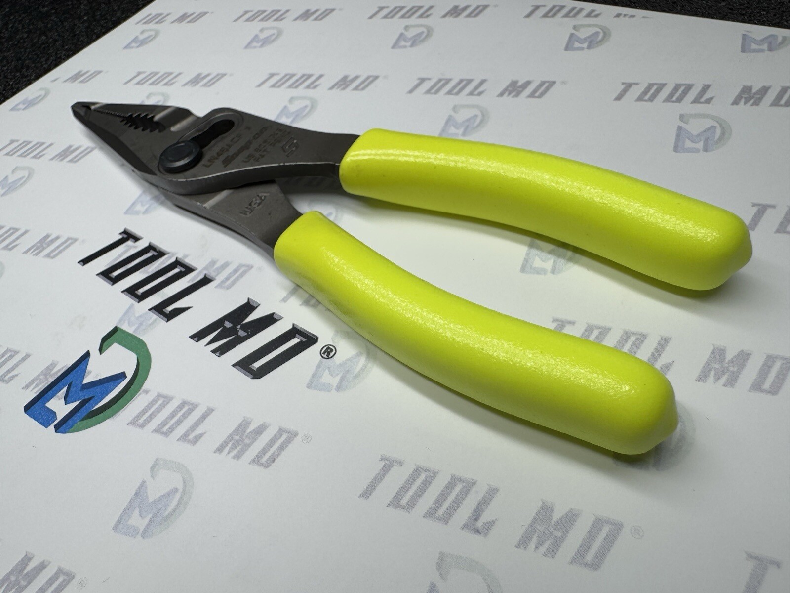 Snap-on Tools USA NEW HI-VIZ 7″ Talon Grip Long Nose Slip Joint Pliers LN46ACF