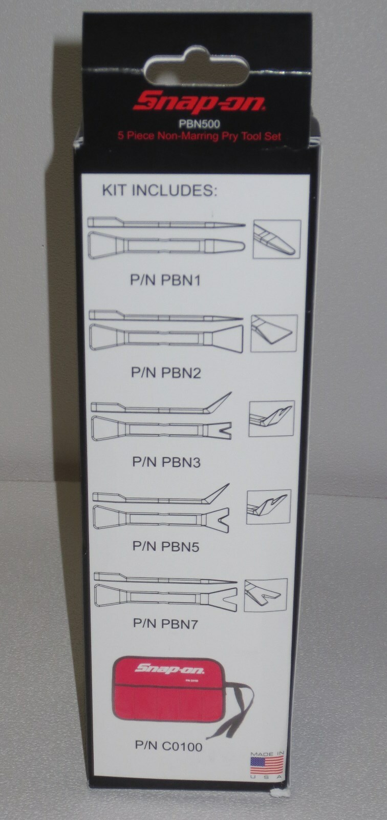 *BRAND NEW* Snap-On NON-MARRING PRY TOOL Set PBN500 5 pcs. PRY BAR SET, NIB!