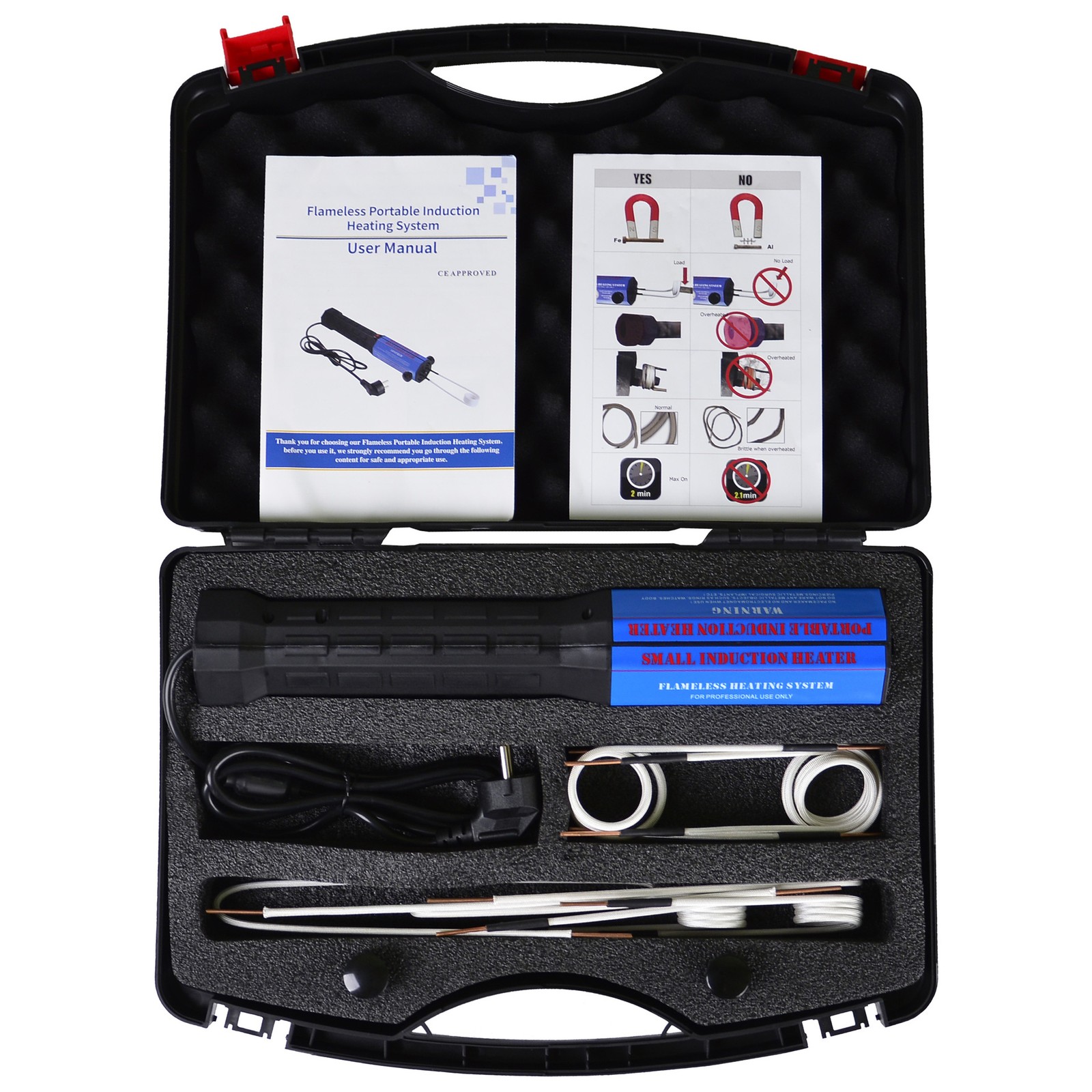 Magnetic Induction Heater Kit, 1300W 110V Heat Induction Tool, 8 Coils