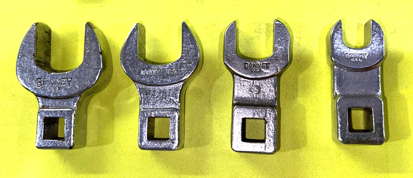 BONNEY TOOLS VINTAGE 12 PIECE MULTI DRIVE VARIOUS TYPES OF CROWFOOT WRENCHES