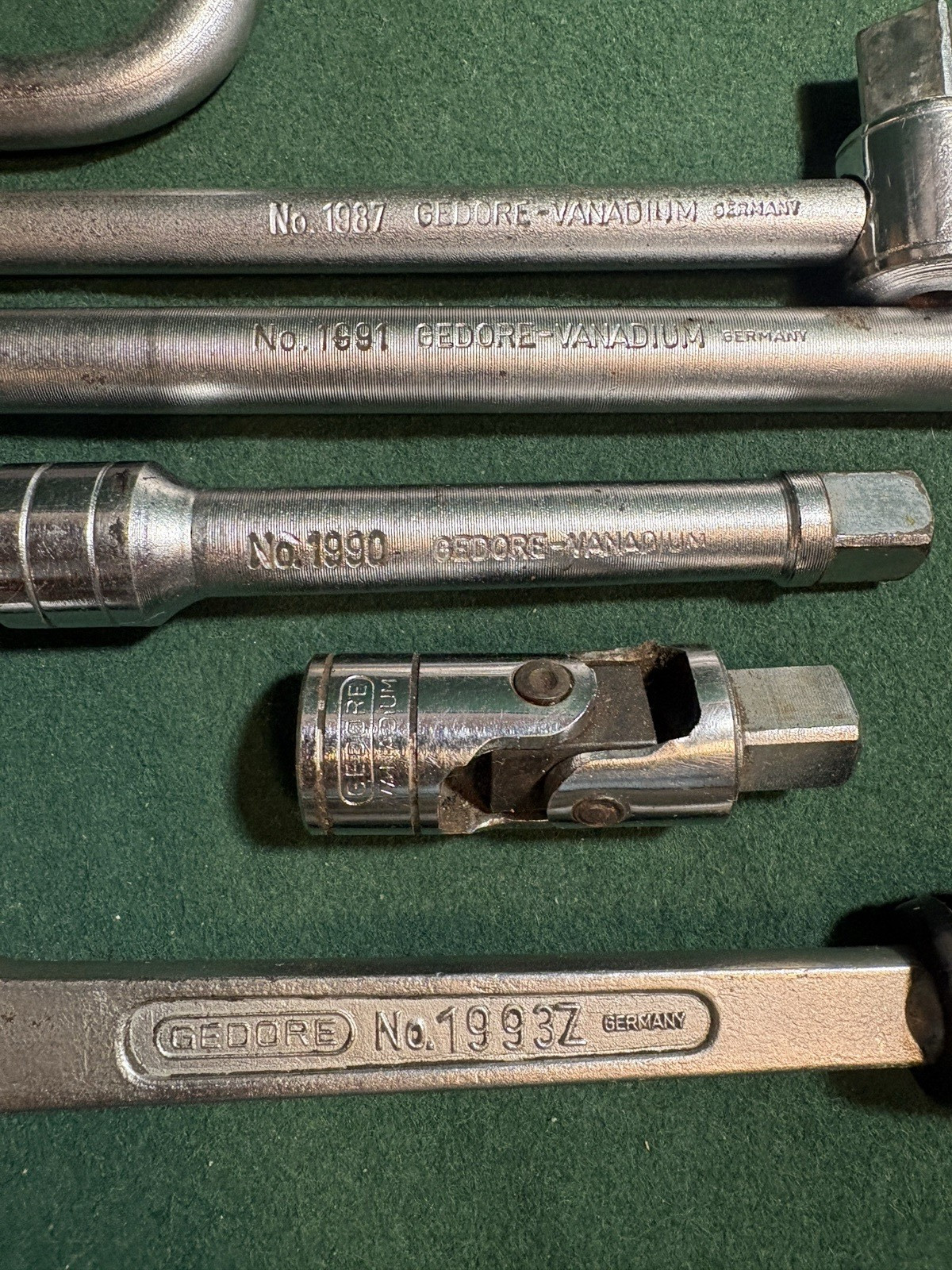 Vintage Gedore D19 TMAX Metric & Imperial 1/2 Drive Socket Set Germany Complete