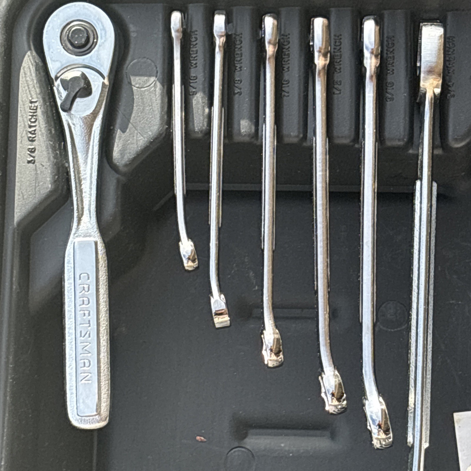 Craftsman Mechanics Socket Wrench Tool Set Metric & SAE ALL 6 POINT 9 33644 USA