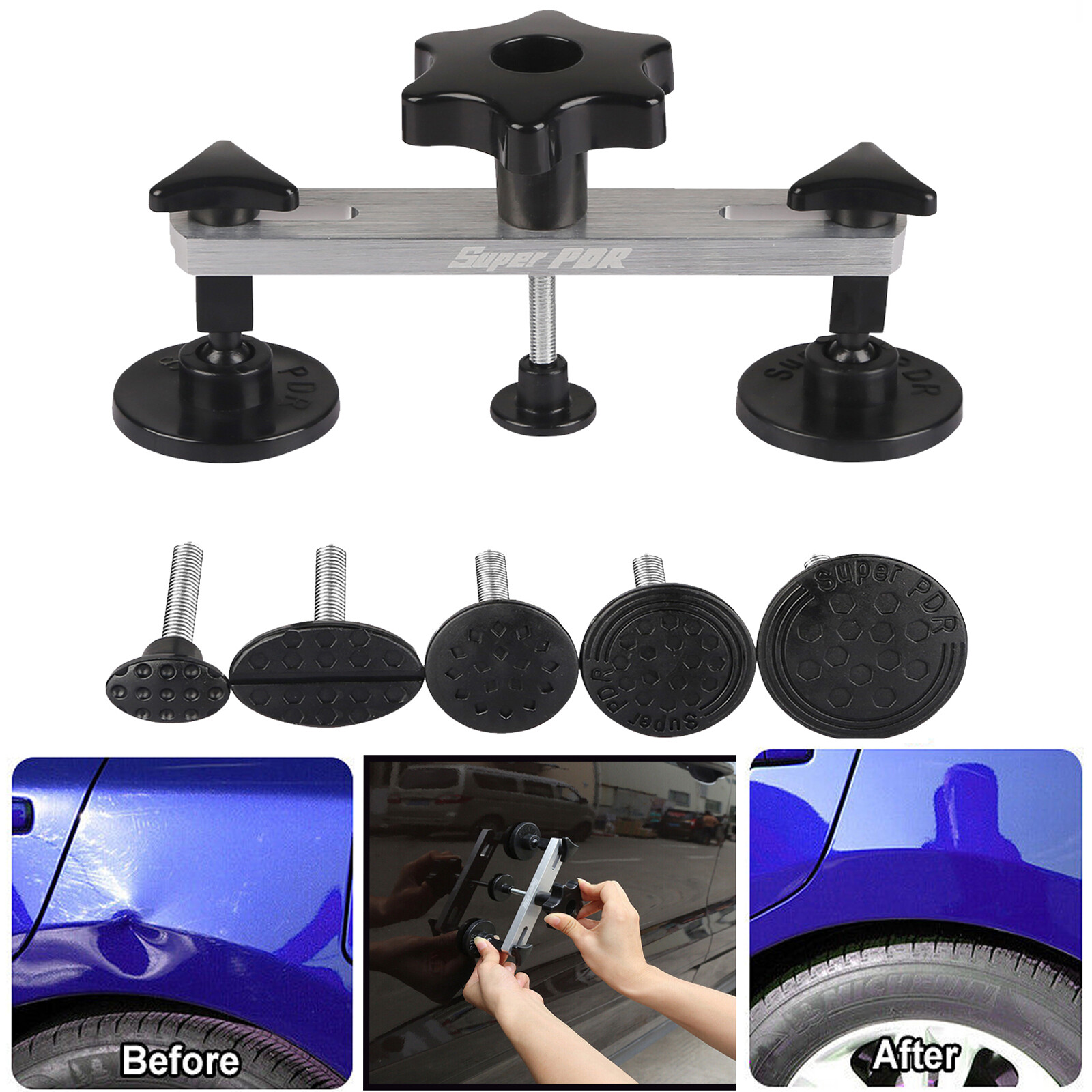 PDR Car Body Dent Puller Kit Auto Body Repair Tools Paintless Hail Remover New