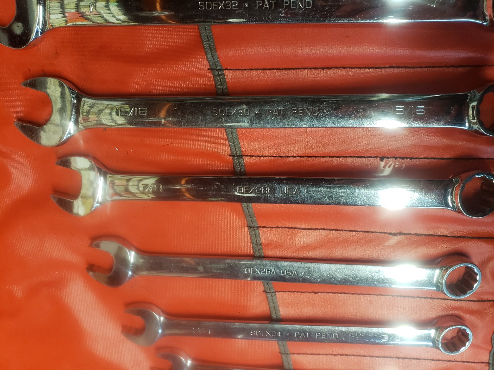 Snap On SAE Wrench Set 14 Pieces Oex Soex