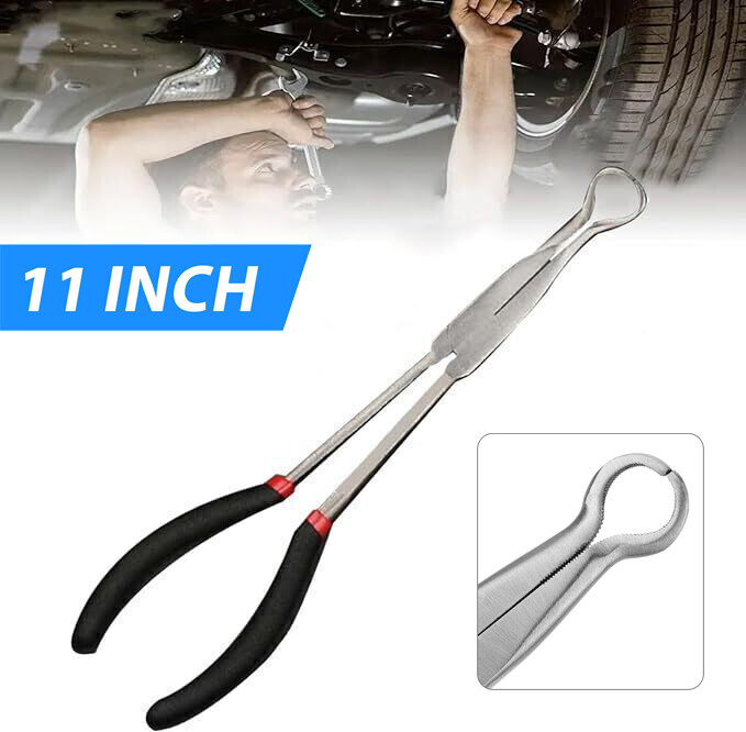 11in Electrical Disconnect Long Spark Plug Removal Pliers For Car Connectors New