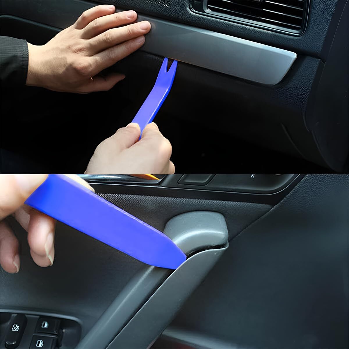 Trim Removal Tool For Auto 5 Pcs Car Pry Tool Kit Clip Fastener Remover Set For