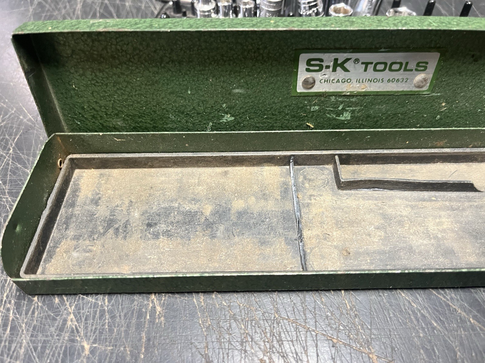 SK Tools 2 Incomplete 1/4” Drive Socket Sets W/ Ratchets & Metal Cases USA Made
