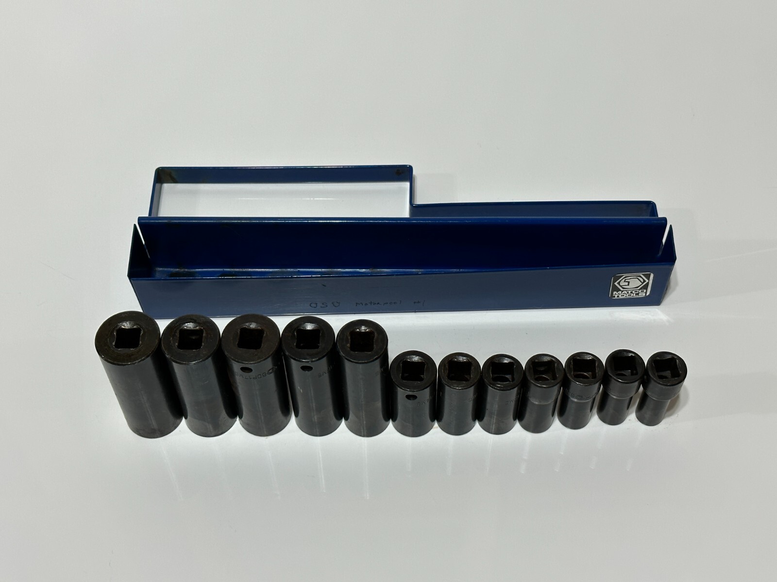 Matco Tools USA 12pc 3/8” Drive Metric Deep Impact Socket Set – 6 Point – 8-19mm