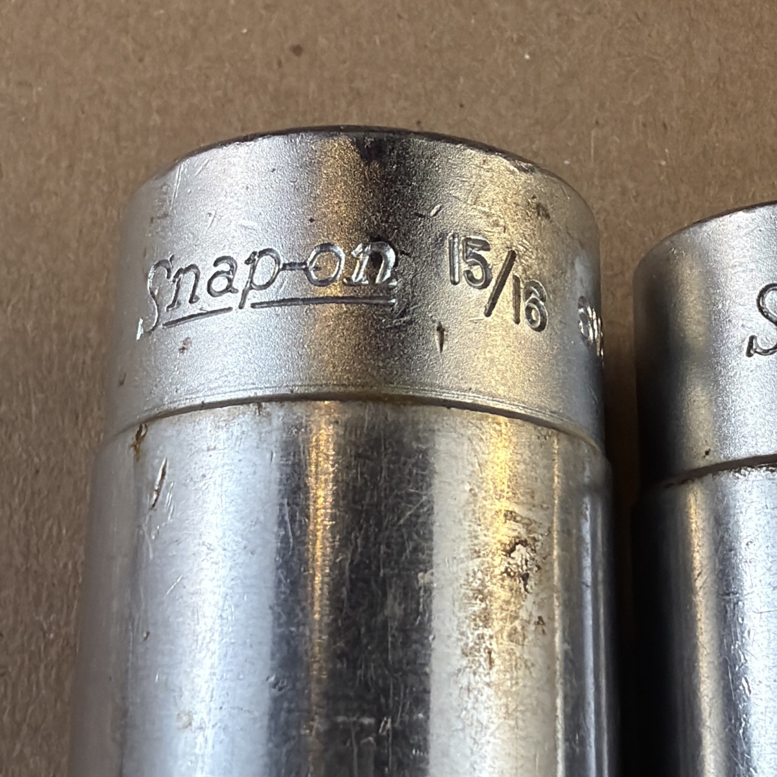 Snap-on SVS221 SVS301 1/2” Dr Deep 12 Pt Sockets 11/16 15/16 USA