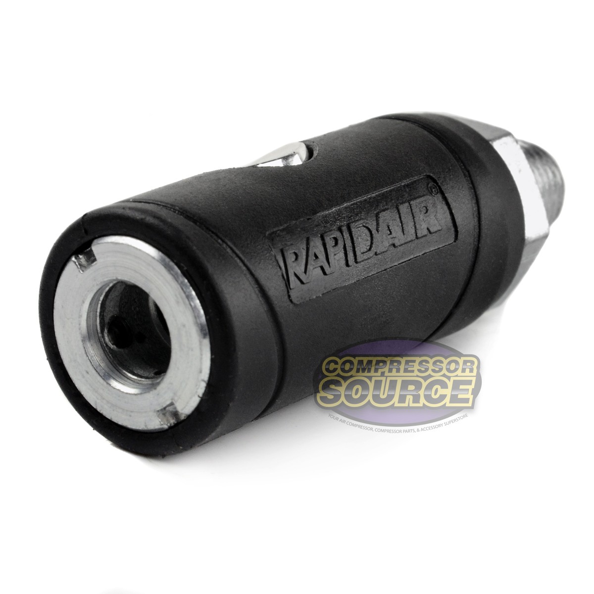 Industrial Style Safety Air Plug Coupler 1/4″ Body 1/4″ MNPT Push Button Release